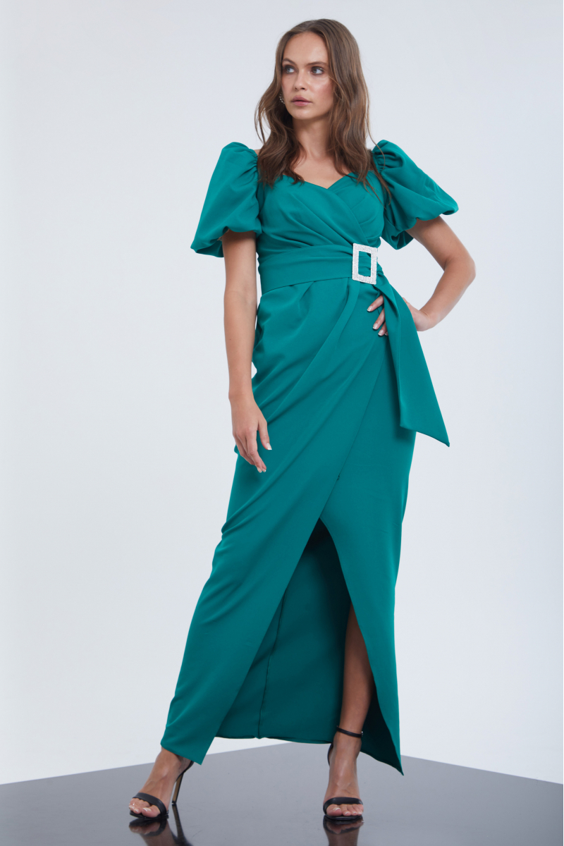 fervente plus size crepe short sleeve maxi dress reviews Desen K62 Plus Size Absorption Short Sleeve Maxi Dress | All