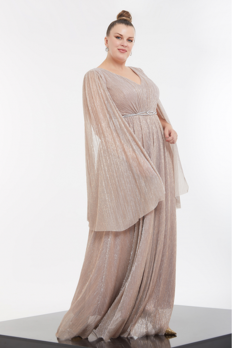 Blush plus size moonlight long sleeve maxi dress