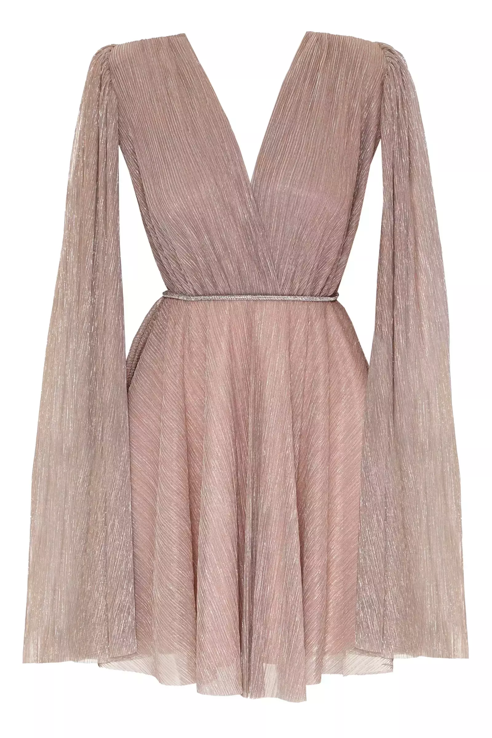 Blush moonlight long sleeve mini dress