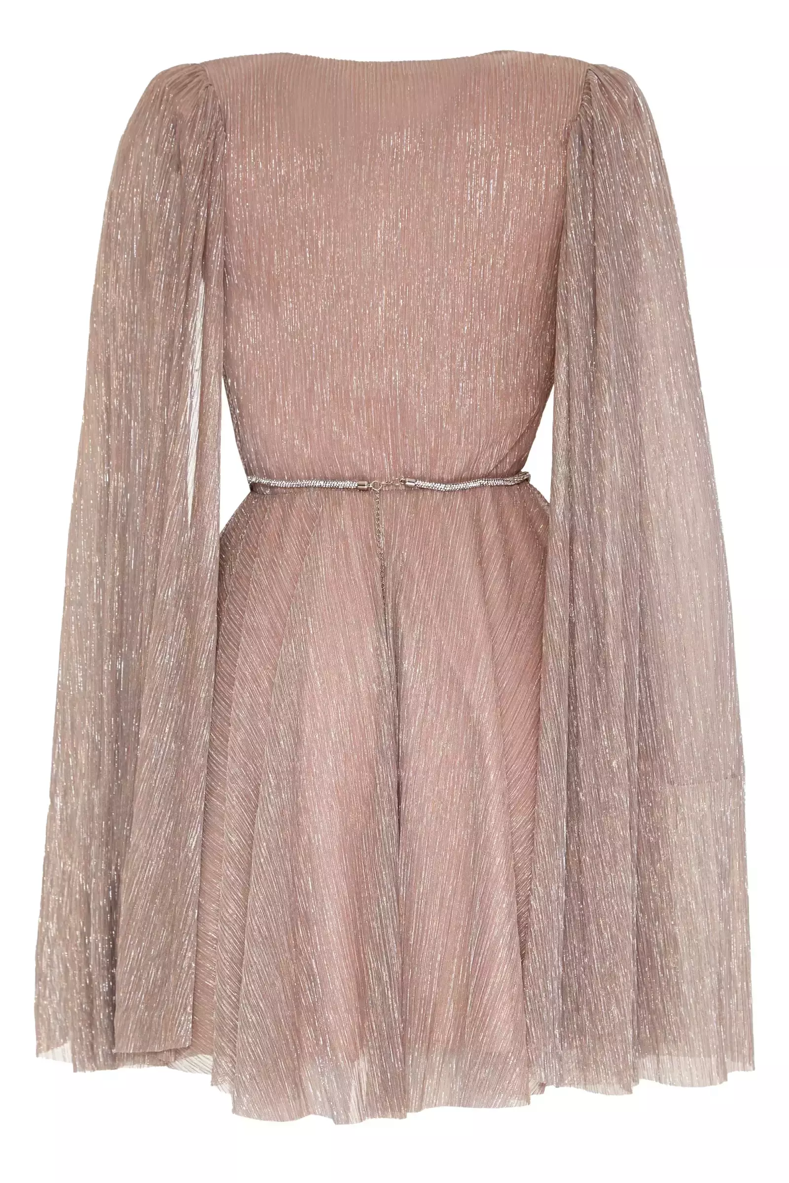 Blush moonlight long sleeve mini dress