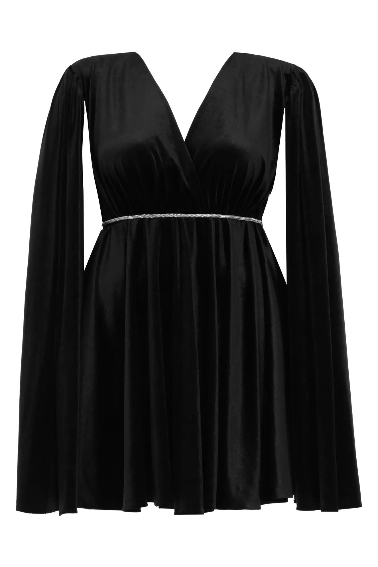 chinese dress ladies Long Sleeve Satin Wrap Dress Plus Size