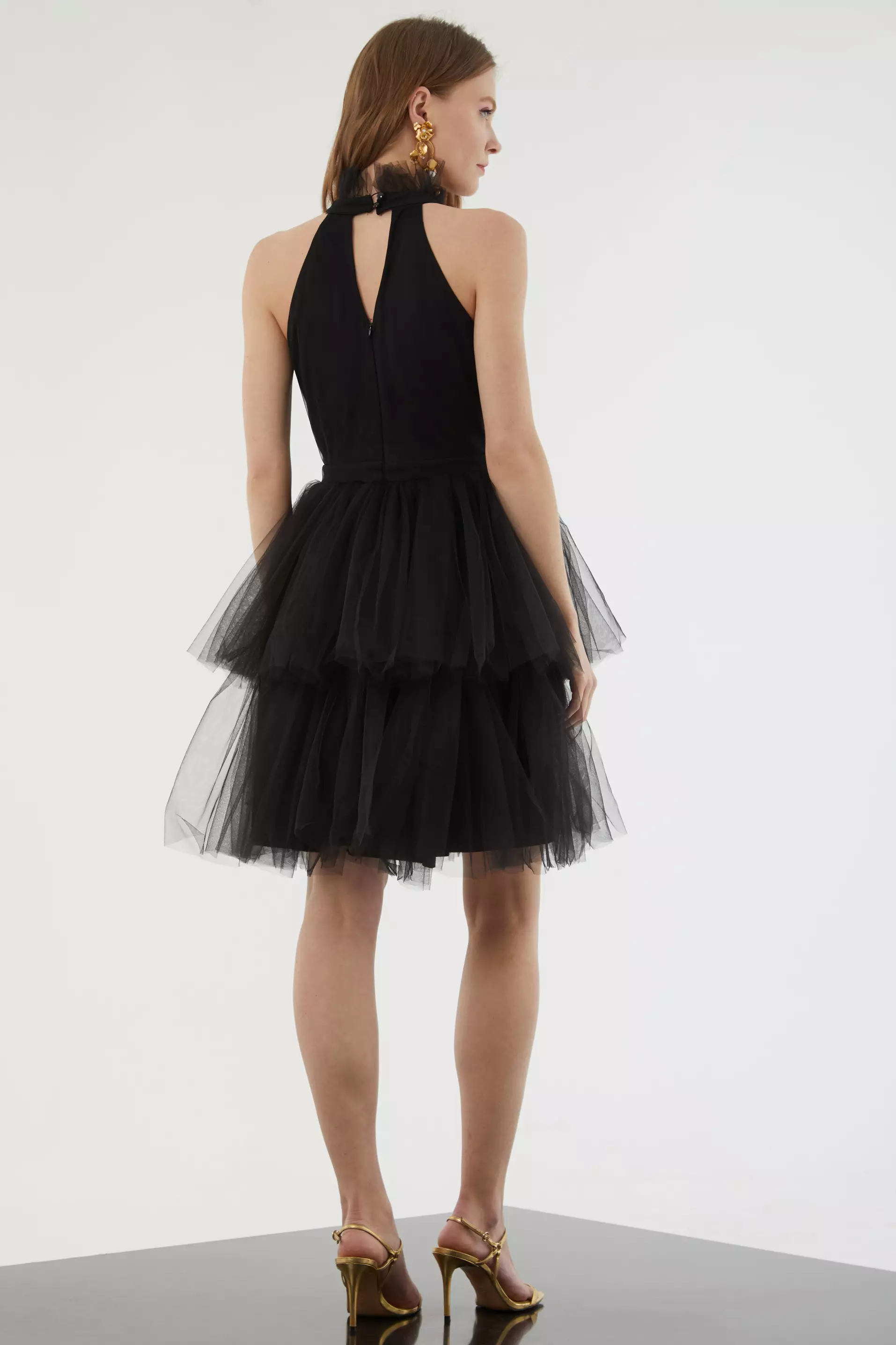 ワンピース NOTRE emor tulle mini dress / black NOTRE emor ドレス tulle mini dress : ZOZOTOWN Yahoo!店