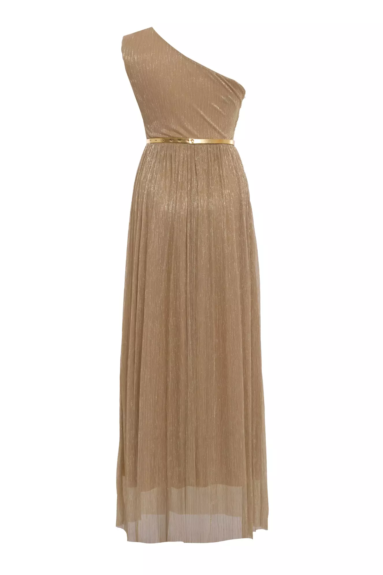 Gold moonlight sleeveless maxi dress