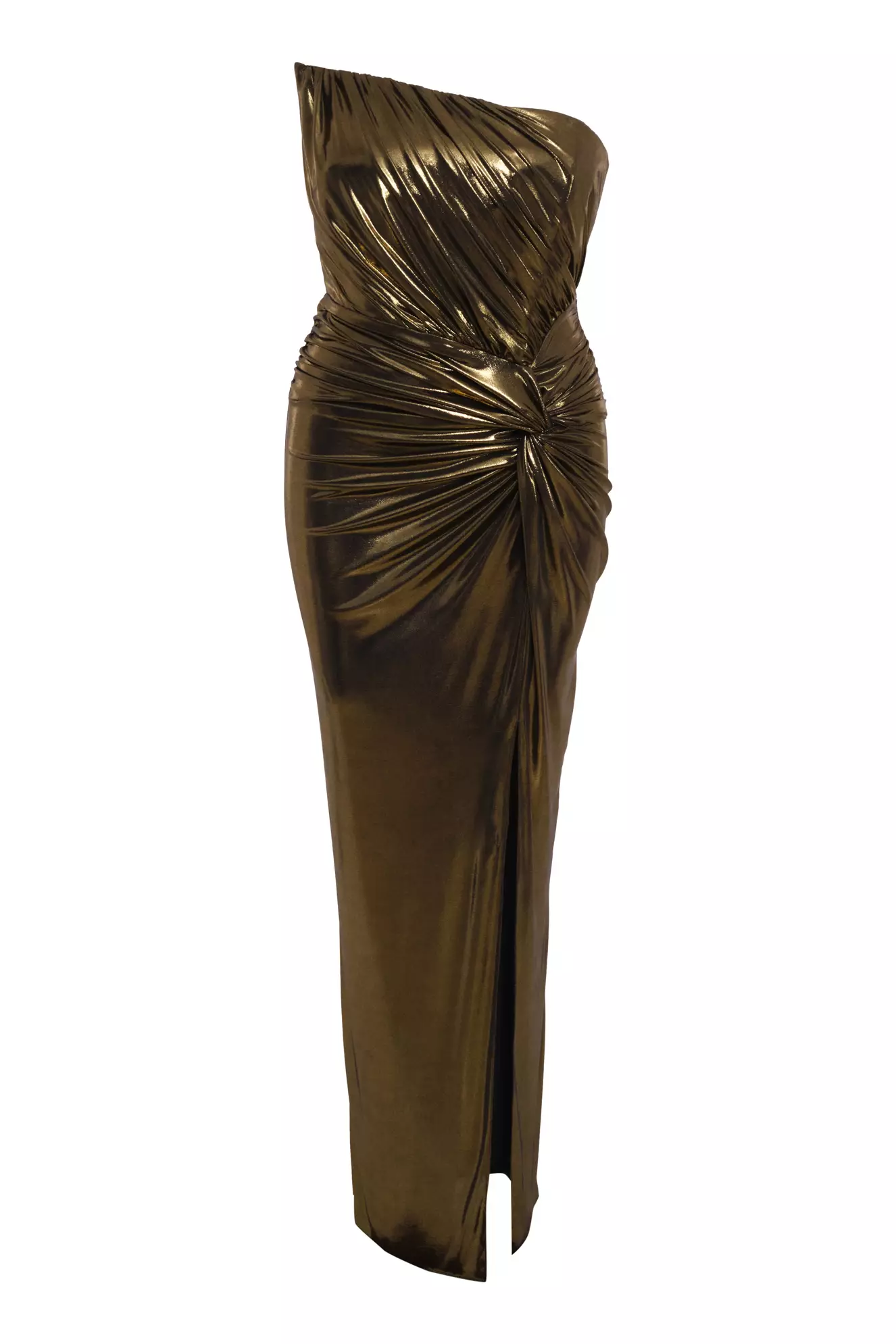Siyah altın plus size knitted sleeveless long dress