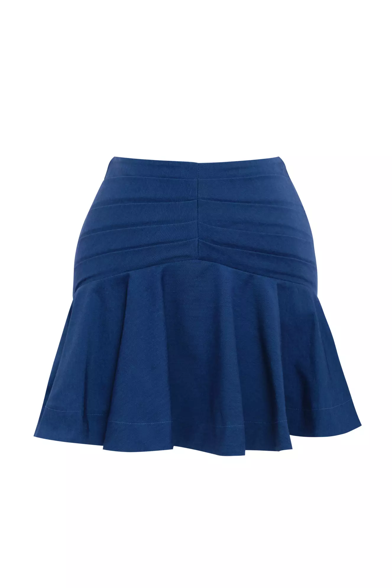 Blue kot mini skirt