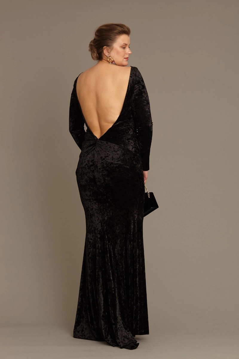 classy long sleeve white dress White Long-sleeved dress with Sharp shoulder cut XL / 10 / White