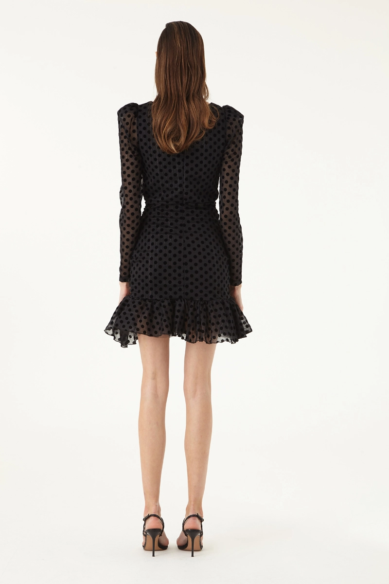 Black Tulle Long Sleeve Mini Dress | All | Fervente Black Tulle Long Sleeve Mini Dress | All | Fervente