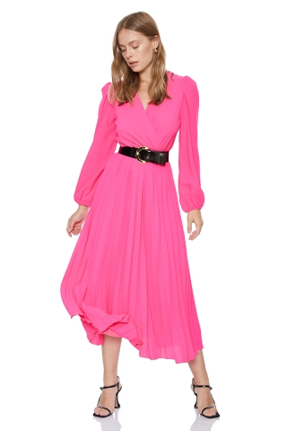 knee length dresses for ladies GISELLE CREPE MIDI DRESS main image 1
