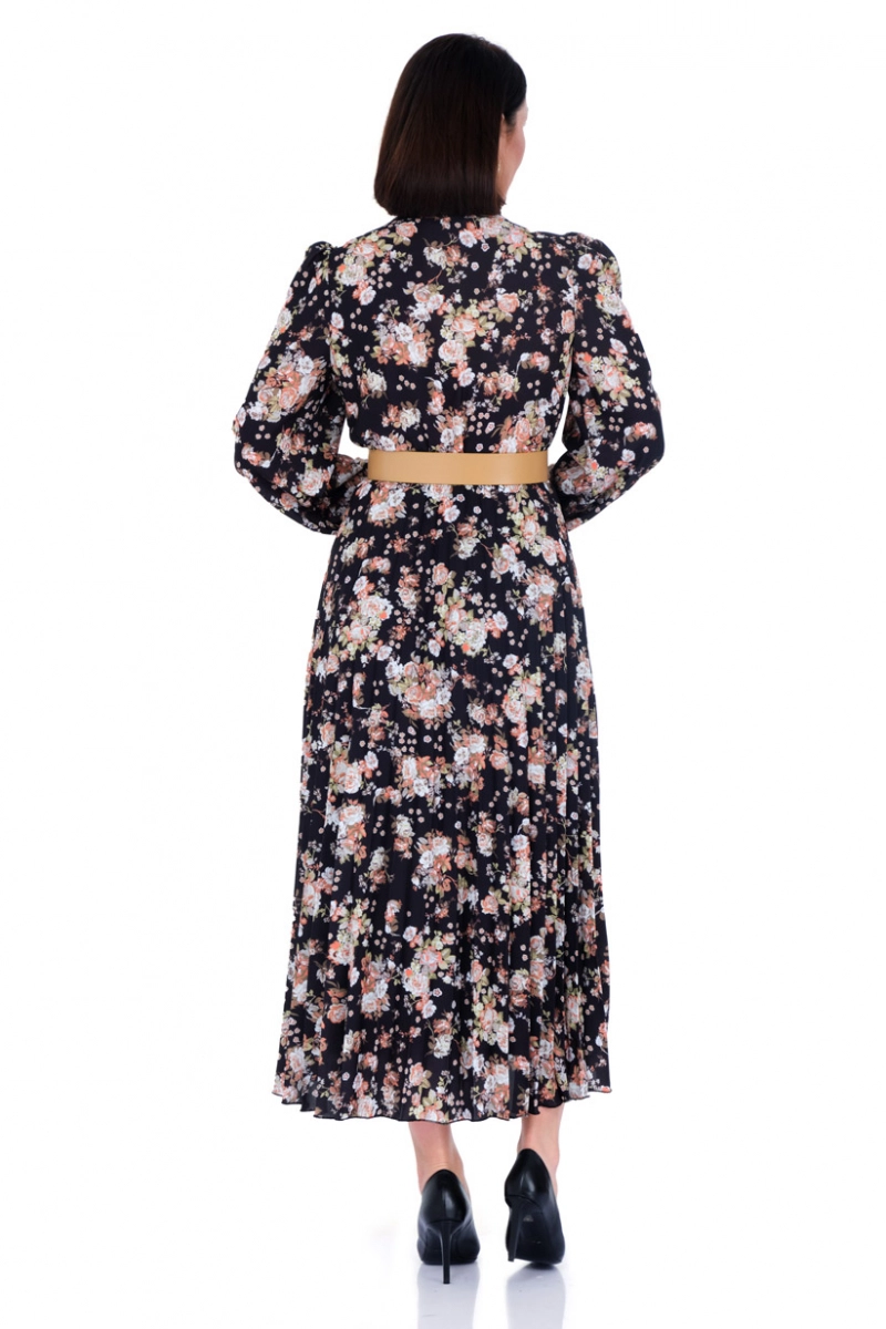 chinese dress ladies Fabian Jacquard Midi Dress — Mauve & Gold main image 1