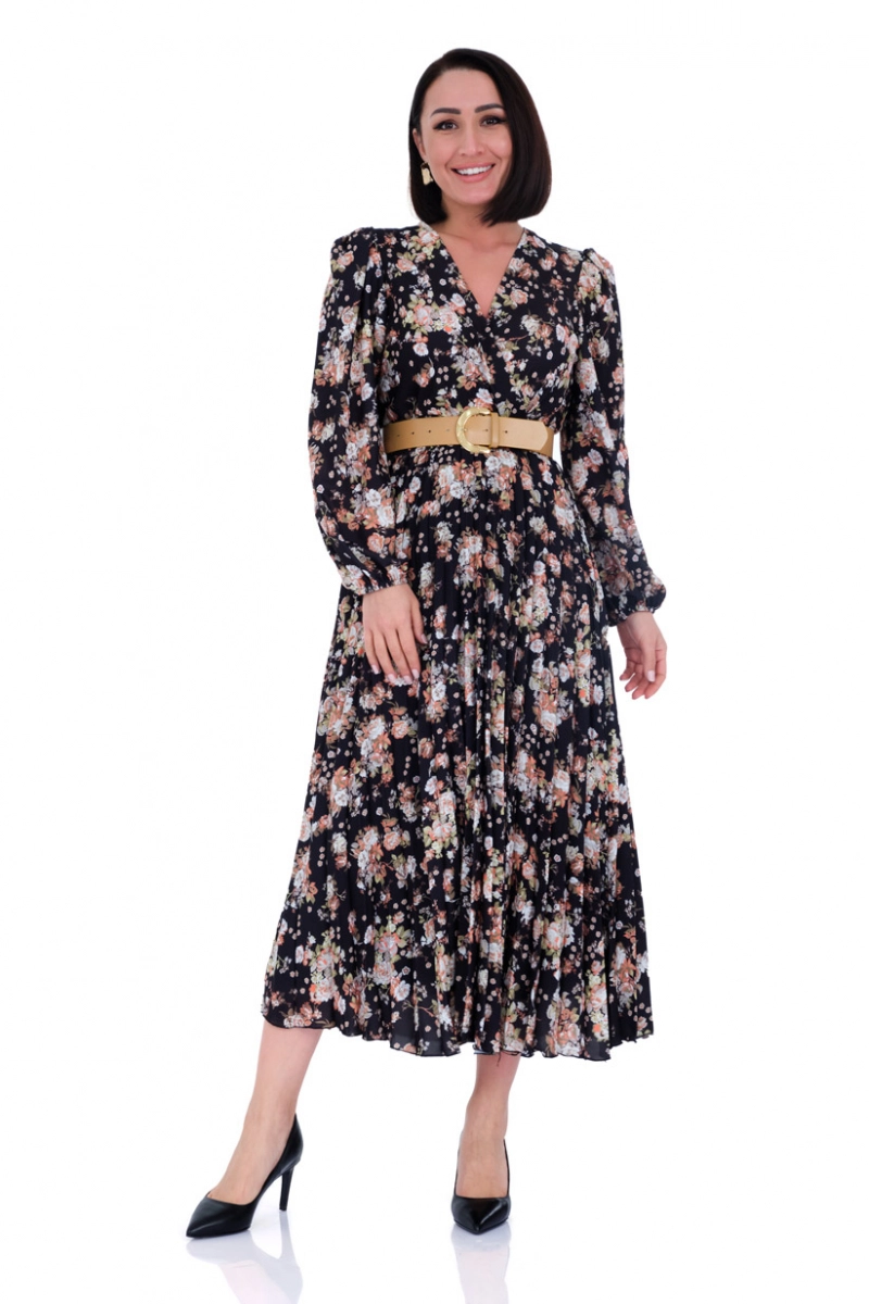 chinese dress ladies Everleigh Green Crepe Midi Dress – Finery London main image 0