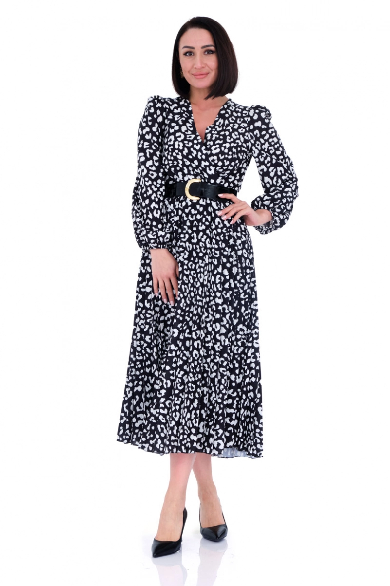 chinese dress ladies Petal & Pup Edwina Shirred Frill Long Sleeve Midi Dress