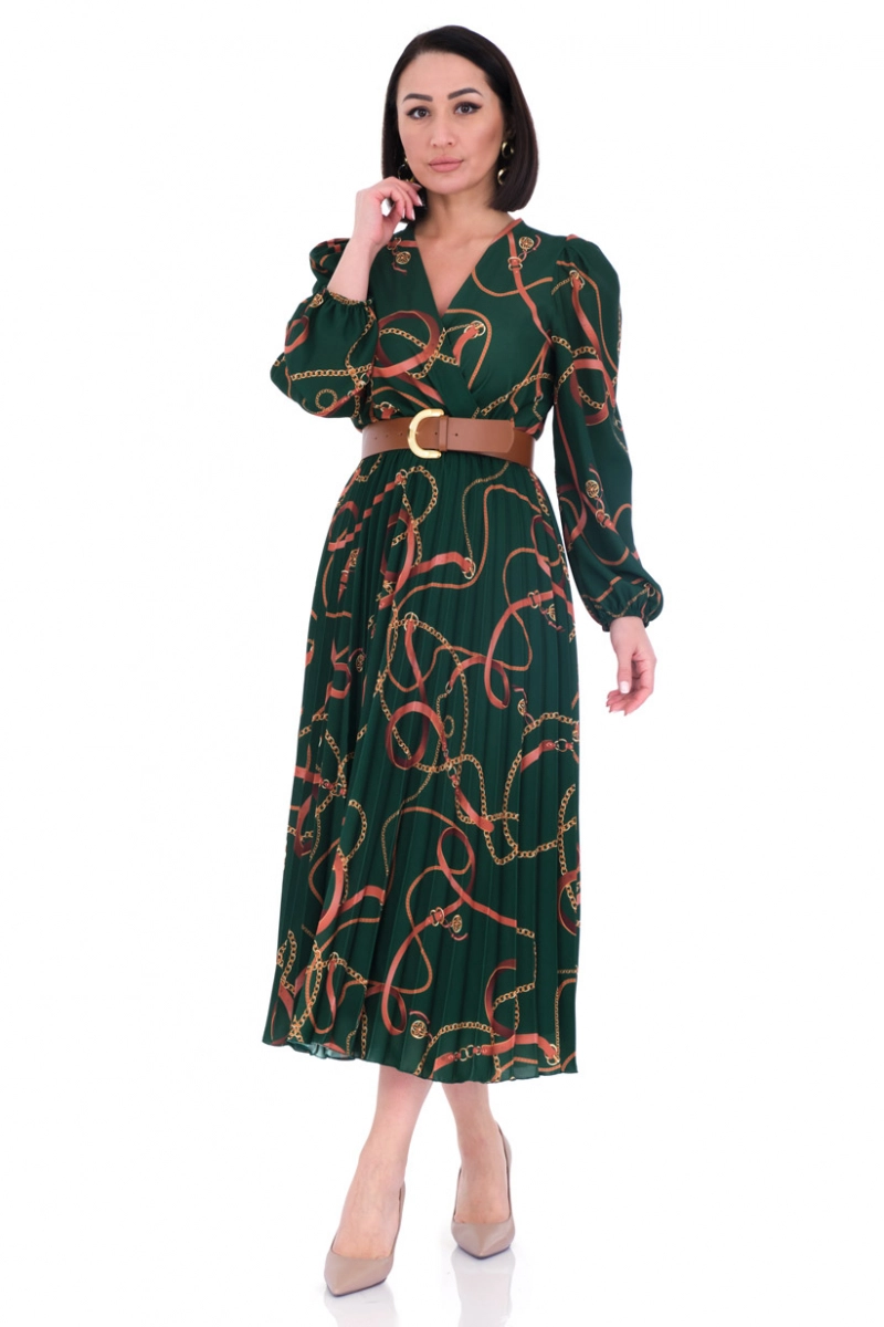 chinese dress ladies Everleigh Green Crepe Midi Dress  Finery London