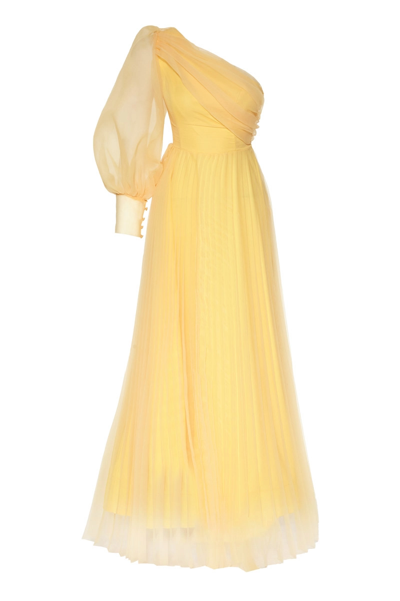 fervente gold plus size tulle single sleeve maxi dress reviews Primavera Couture 14004 Size 22 Gold Long Fitted One Shoulder Sequin Plus Size Prom Dress Formal Gown