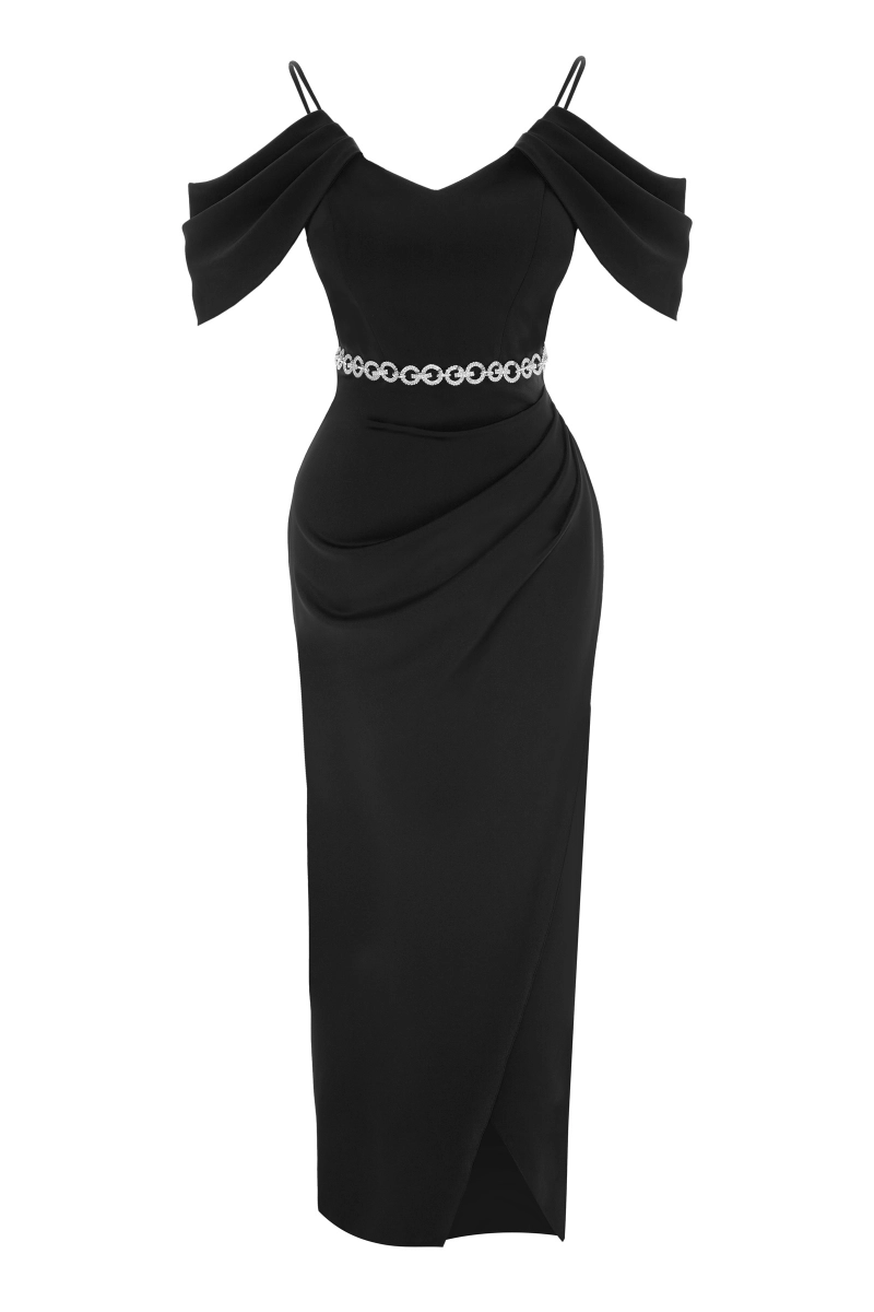 fervente black satin sleeveless long dress reviews Black Satin Sleeveless Long Dress | All
