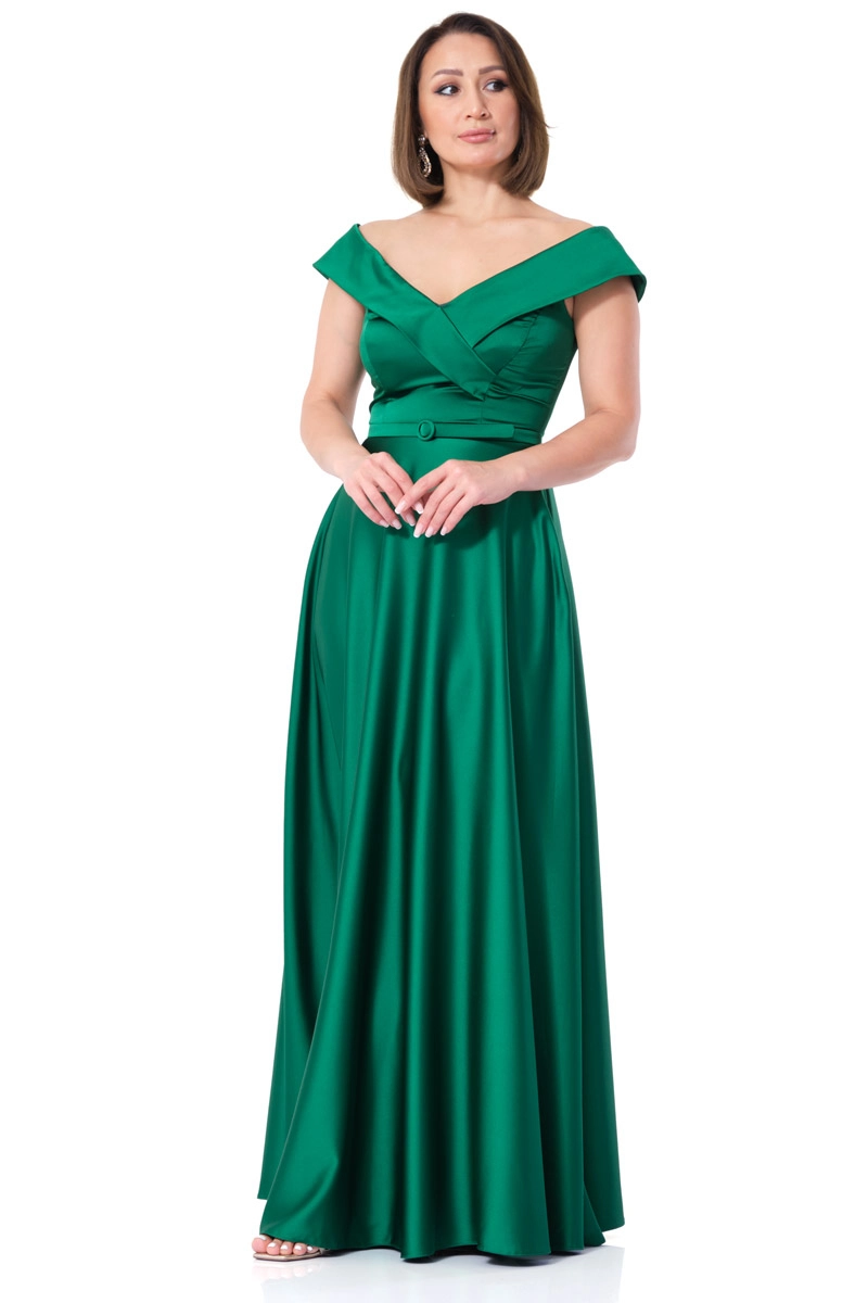 Camel Satin Sleeveless Maxi Dress | All | Fervente