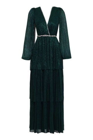 slim fit dress slacks Tuckernuck Green Velvet Serena Dress Green / XL