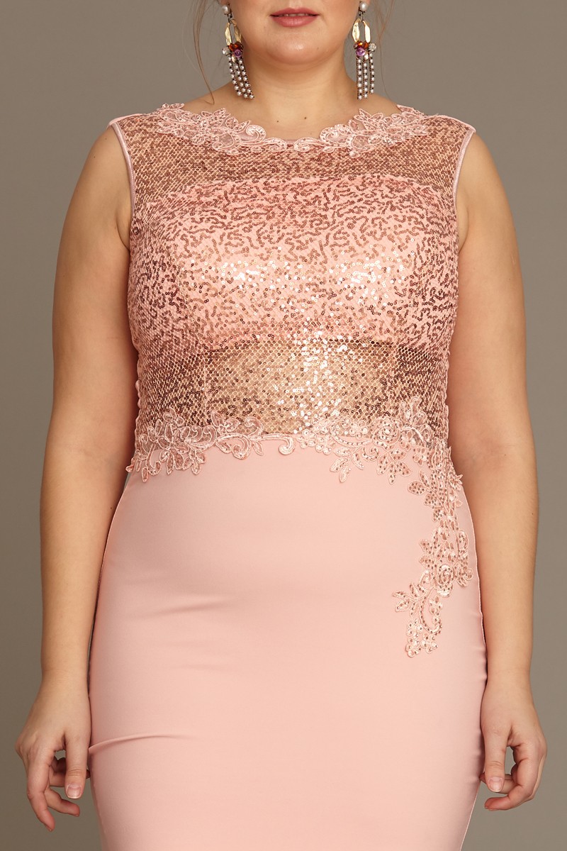 Powder Plus Size Crepe Sleeveless Maxi Dress