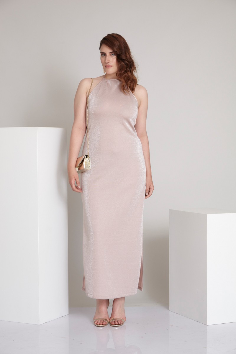 Powder Plus Size Knitted Sleeveless Maxi Dress