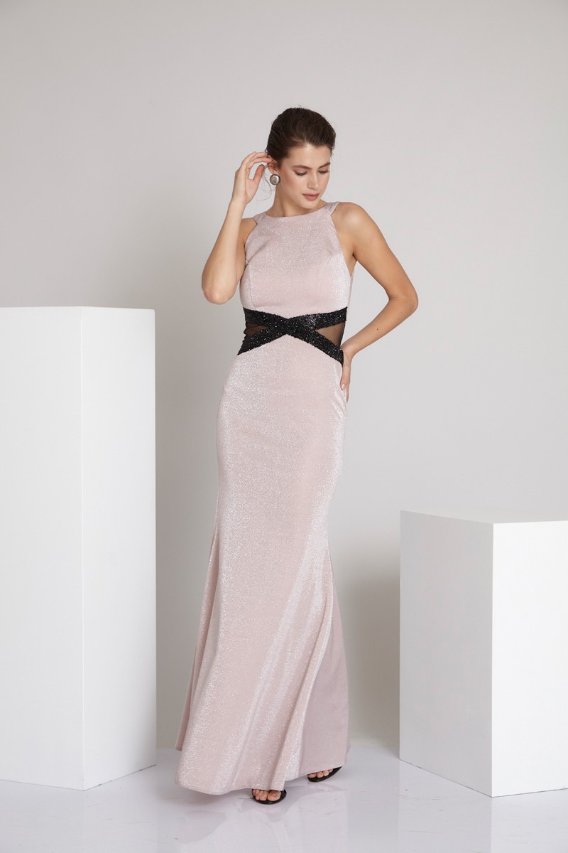 Powder Knitted Maxi Sleeveless Dress