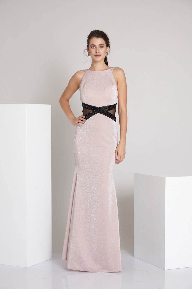 Powder Knitted Maxi Sleeveless Dress