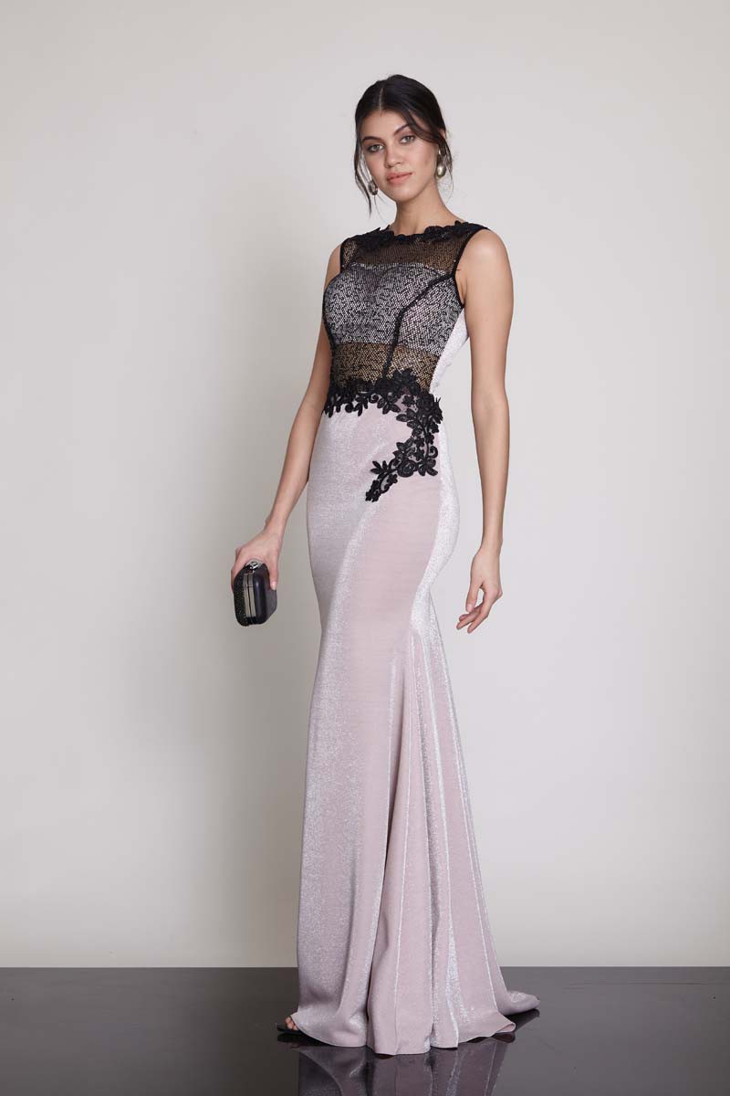 Powder Knitted Sleeveless Maxi Dress