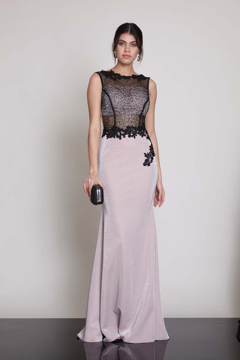 Powder Knitted Sleeveless Maxi Dress