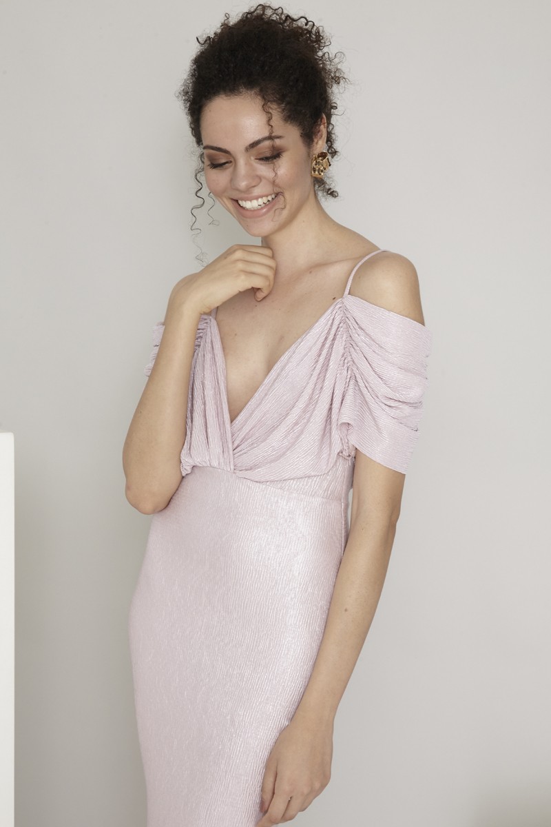 Powder Knitted Maxi Sleeveless Dress