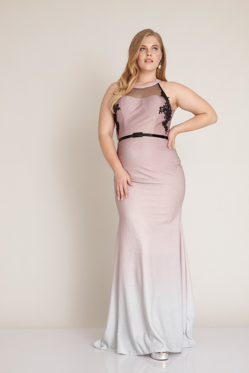 Plus Size Knitted Maxi Sleeveless Dress