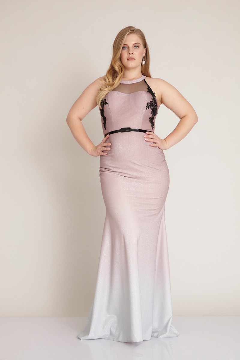 Plus Size Knitted Maxi Sleeveless Dress