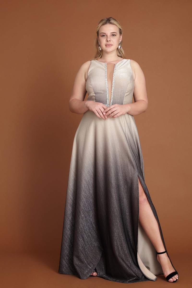Plus Size Knitted Maxi Sleeveless Dress