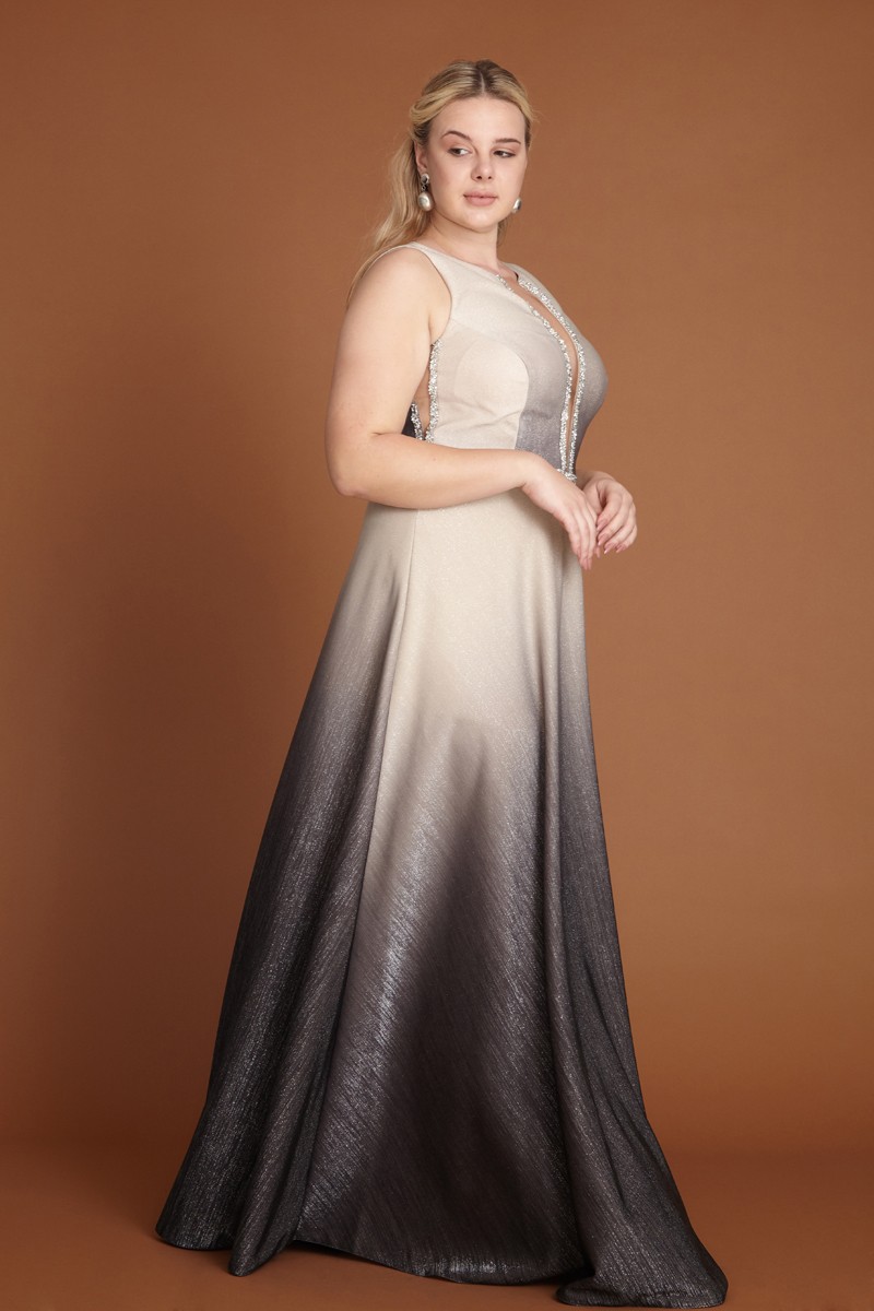 Plus Size Knitted Maxi Sleeveless Dress