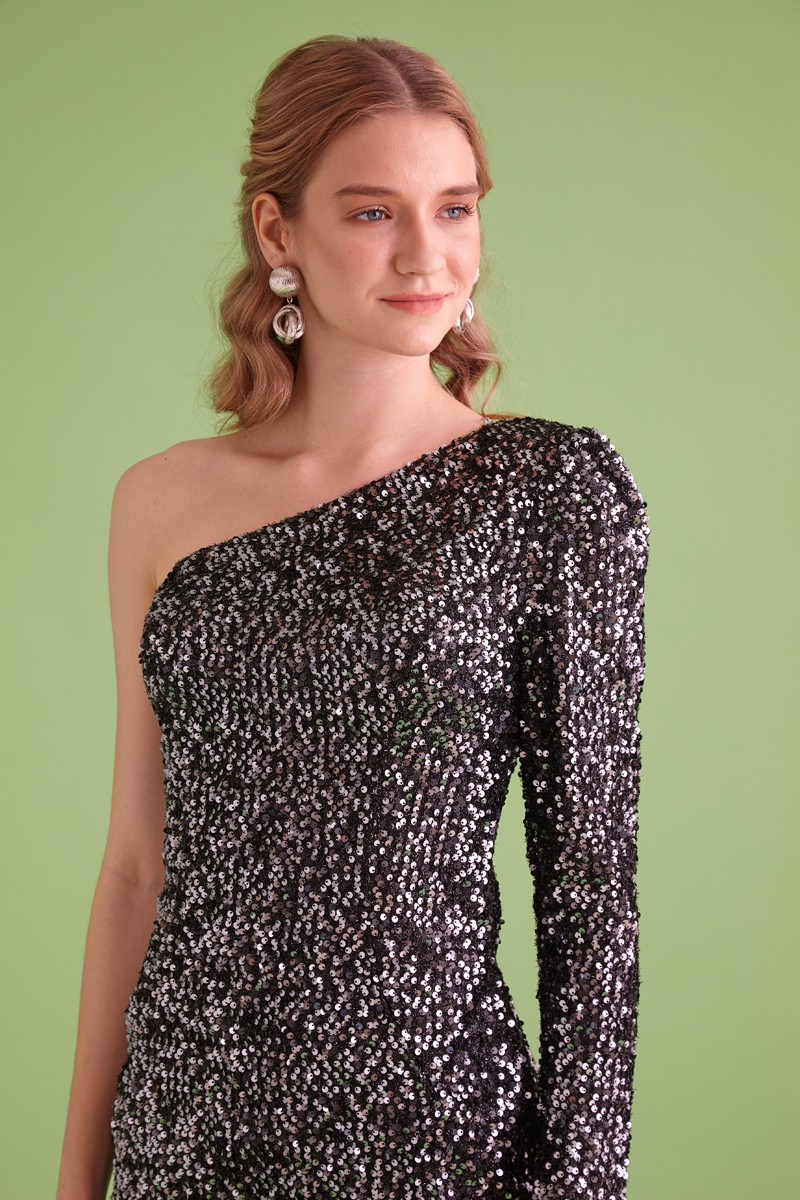 Sequined Maxi Dress
