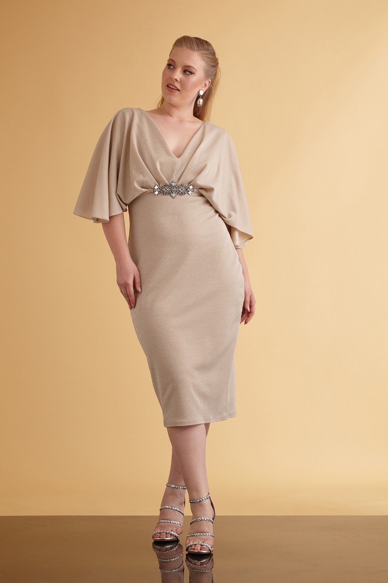 Beige Plus Size Knitted Sleeveless Maxi Dress
