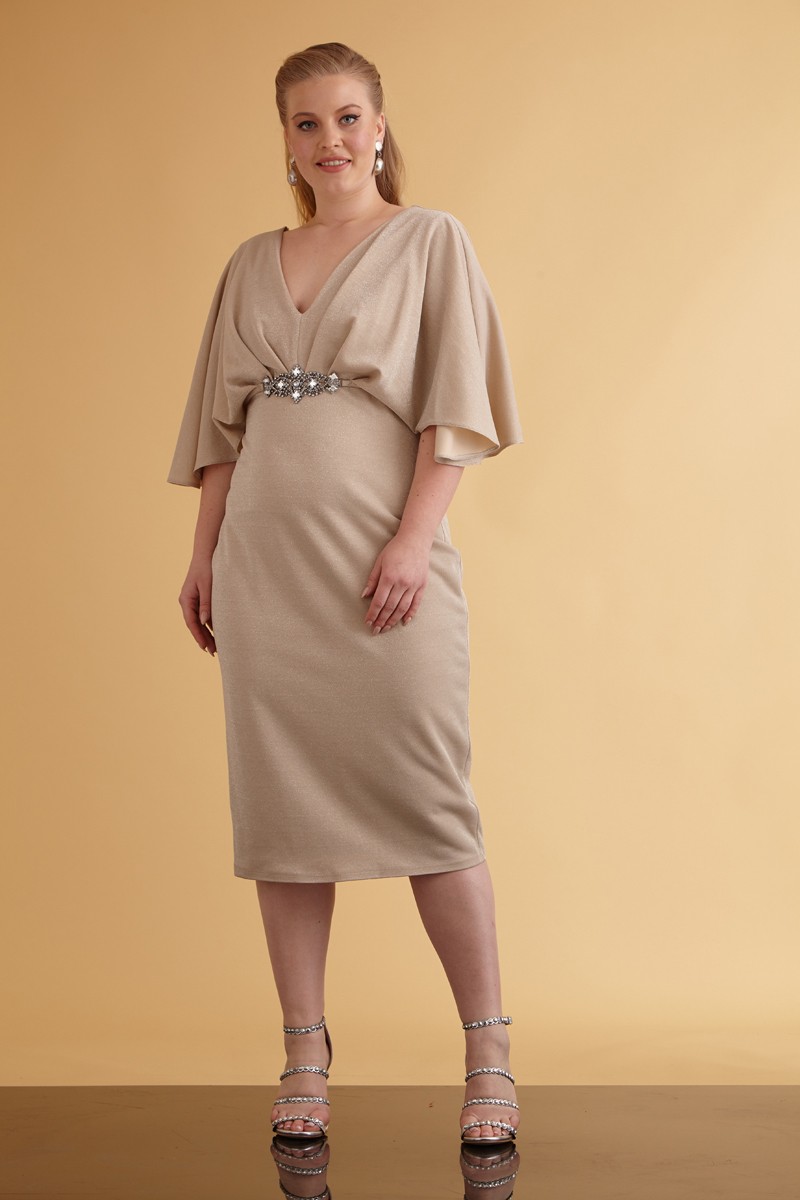 Beige Plus Size Knitted Sleeveless Maxi Dress