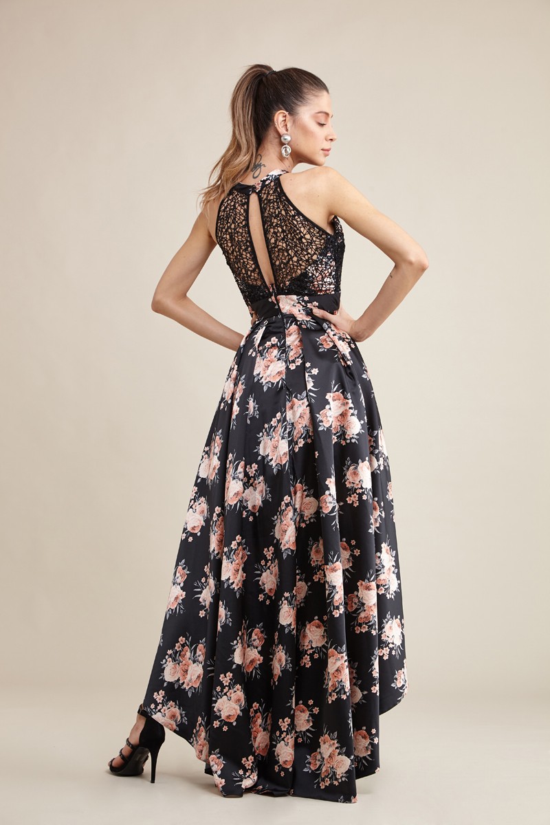 Satin Sleeveless Maxi Dress