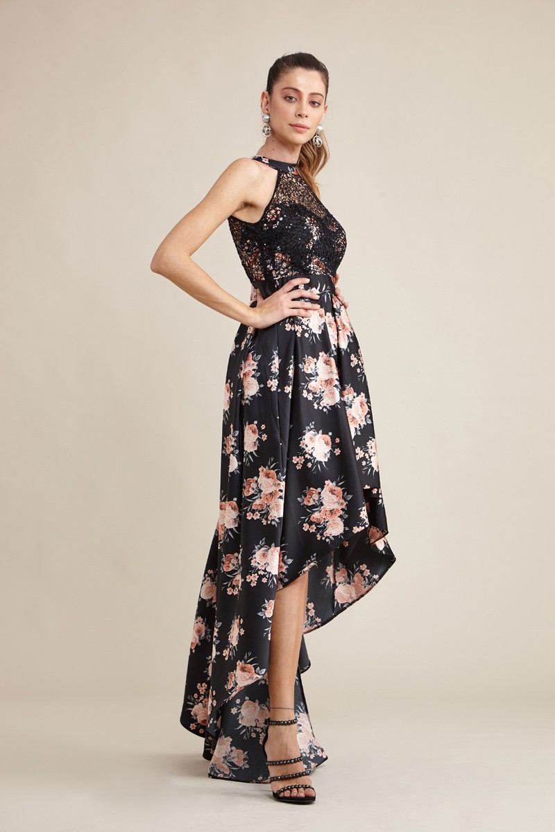 Satin Sleeveless Maxi Dress