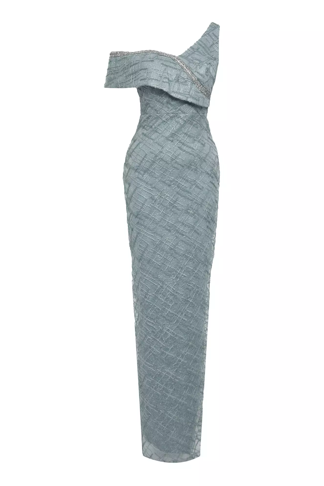 Mint Green Lace Sleeveless Maxi Dress