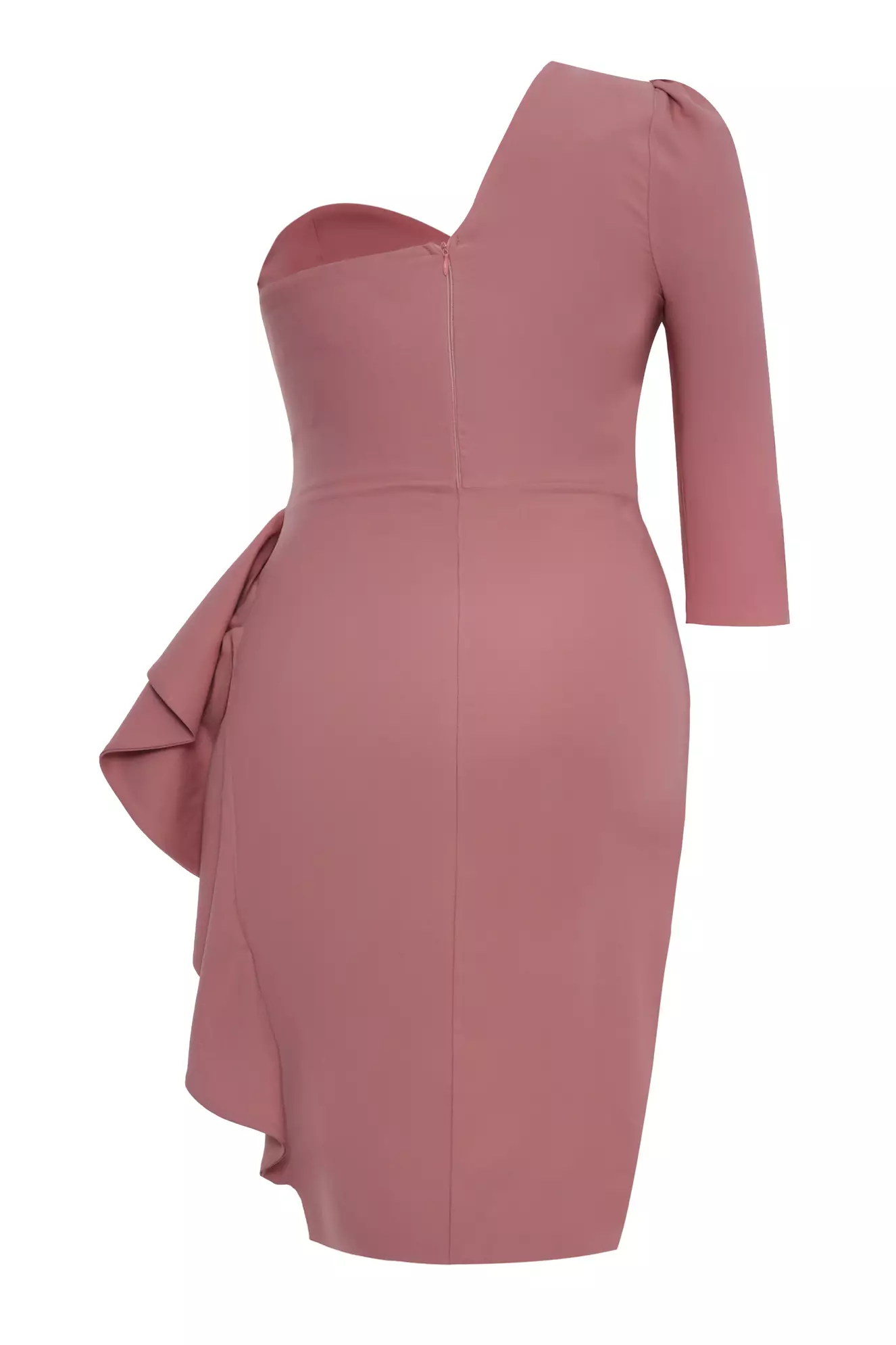 Ginger Plus Size Crepe One Arm Mini Dress