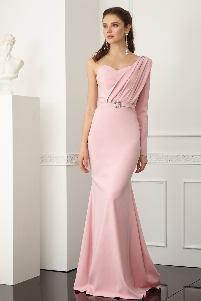 Powder Crepe Maxi Dress