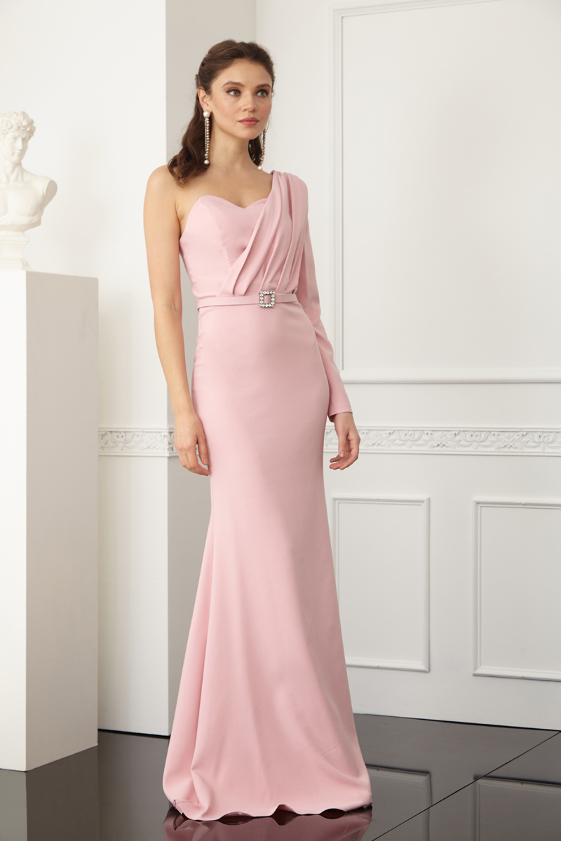 Powder Crepe Maxi Dress