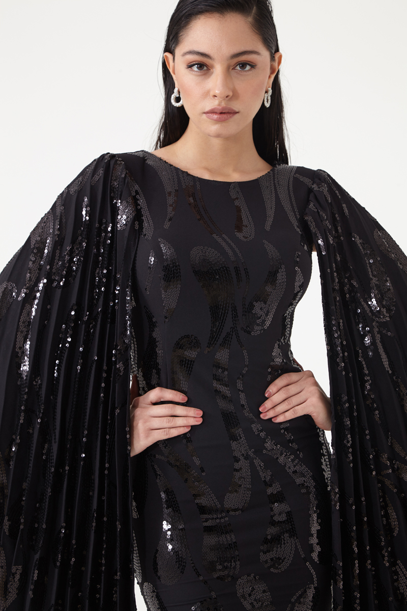 Pattern Y72 Long Sleeve Mini Dress