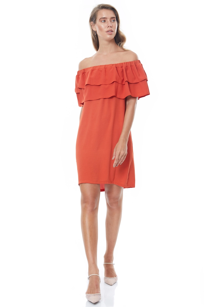 Tile Crepe Strapless Midi Dress