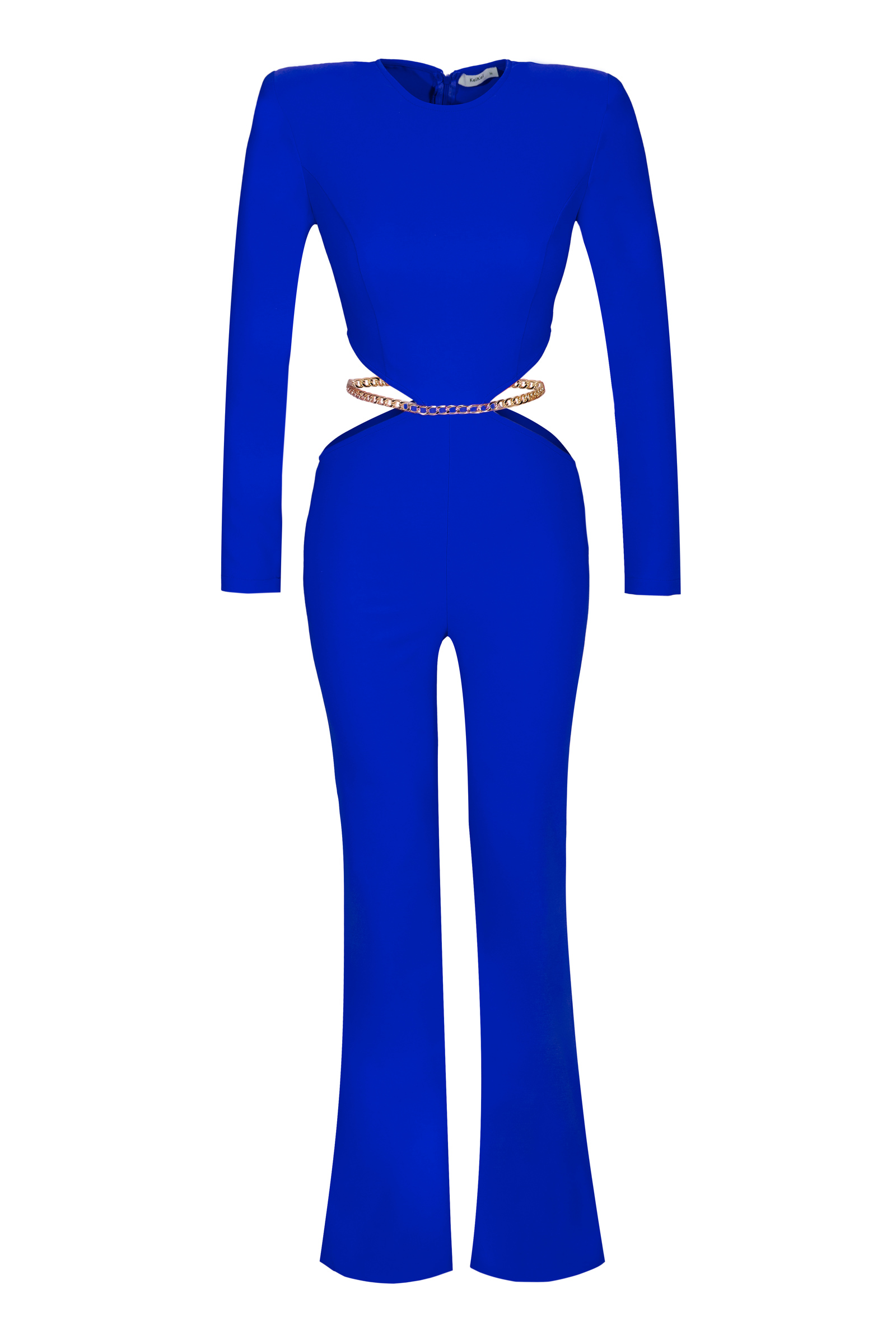 Sax Knitted Long Sleeve Maxi Tulum