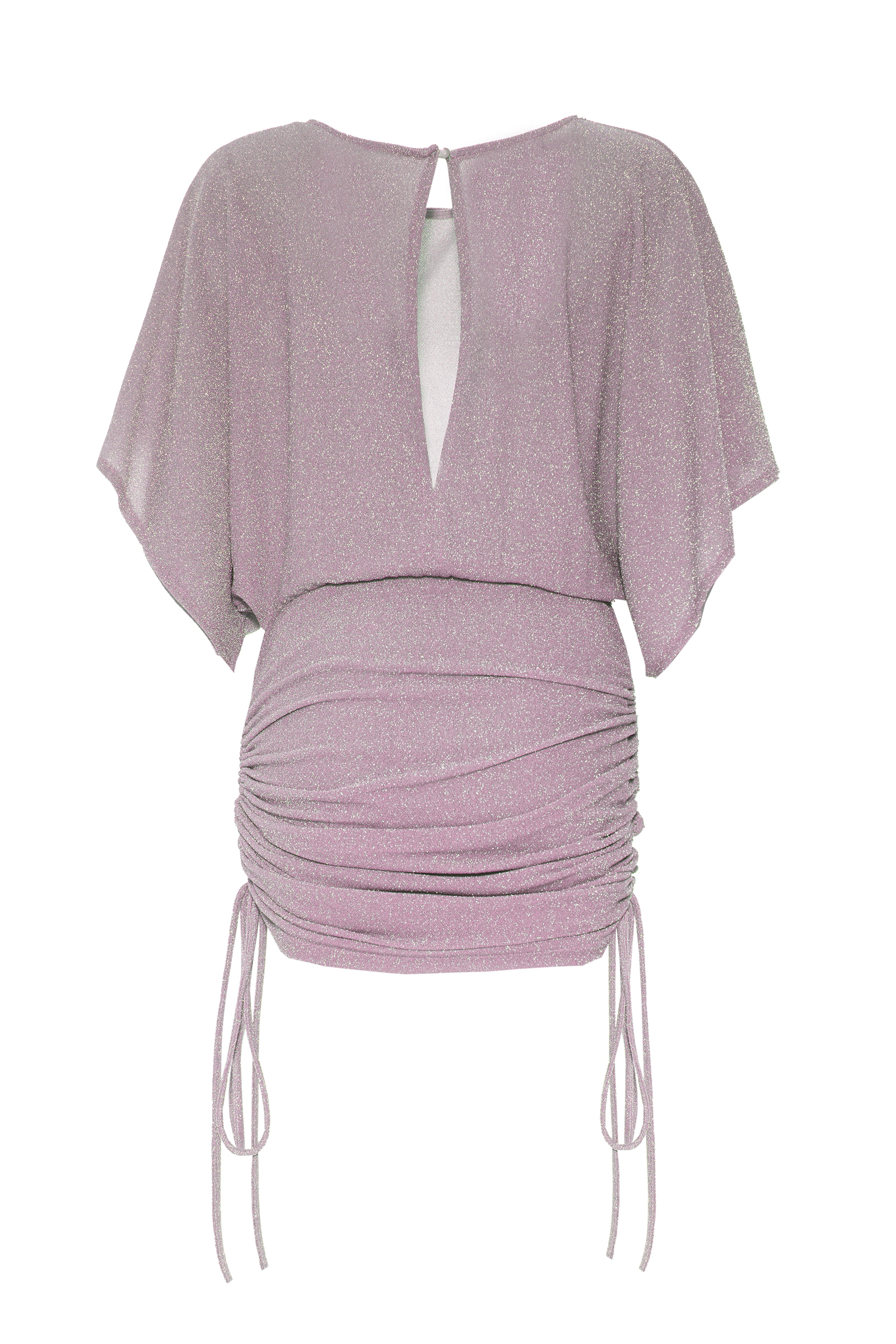 Lilac Short Sleeve Mini Dress