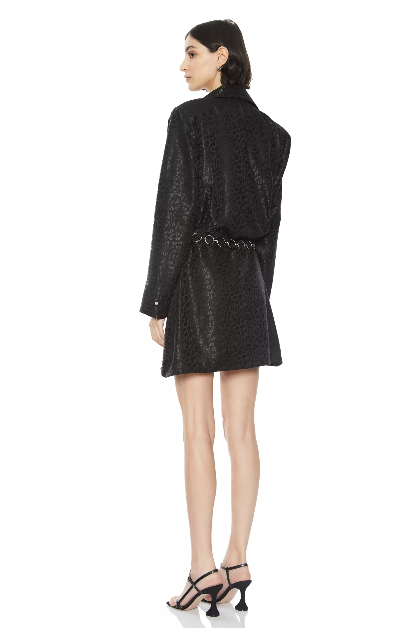 Black Jakar Long Sleeve Mini Dress