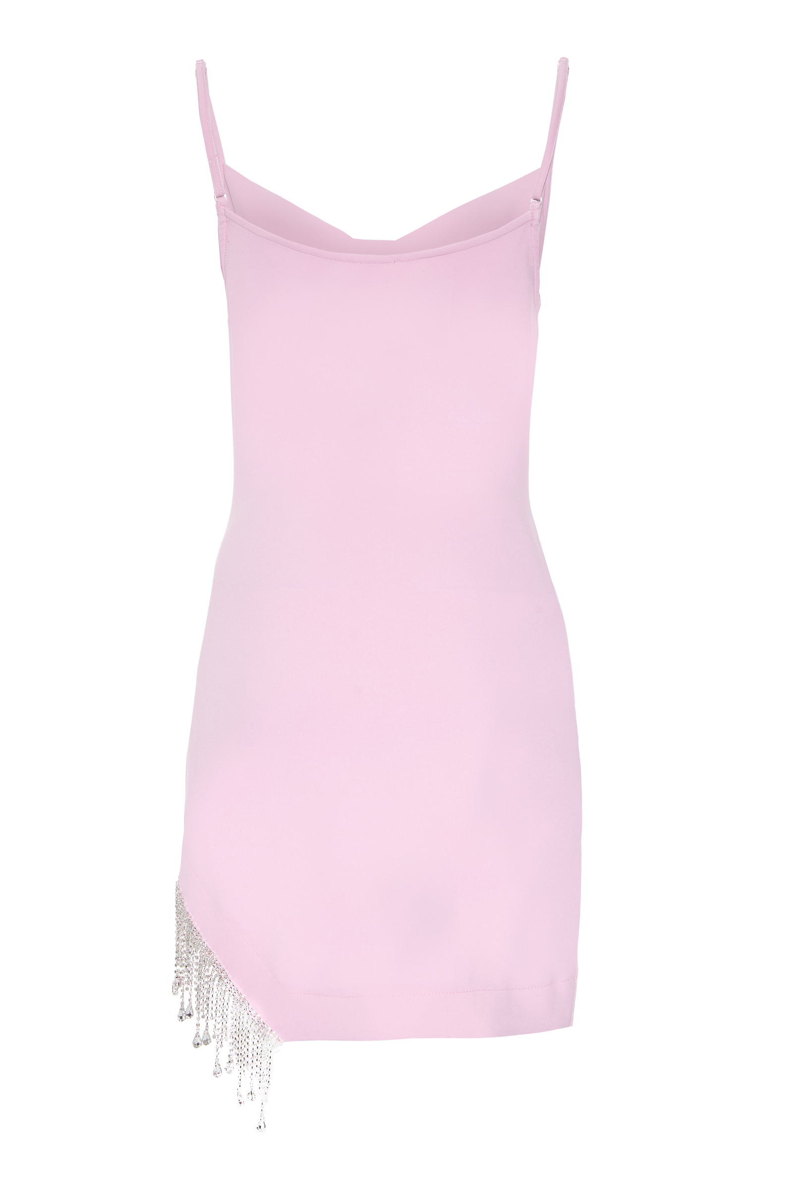 Blush Crepe Sleeveless Mini Dress