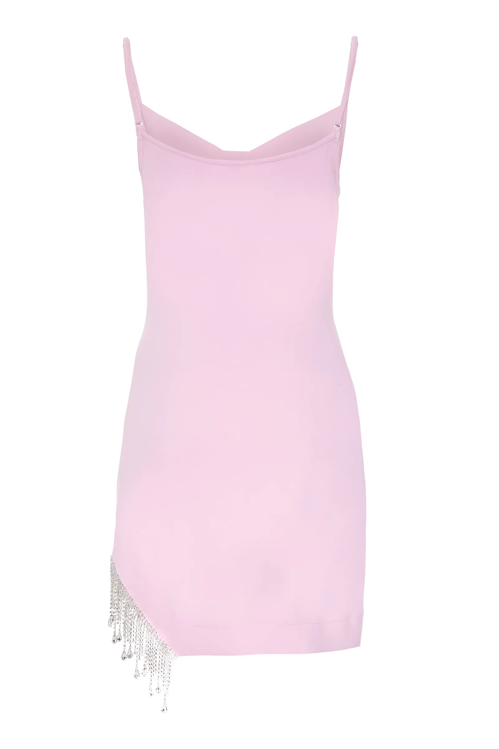 Blush Crepe Sleeveless Mini Dress