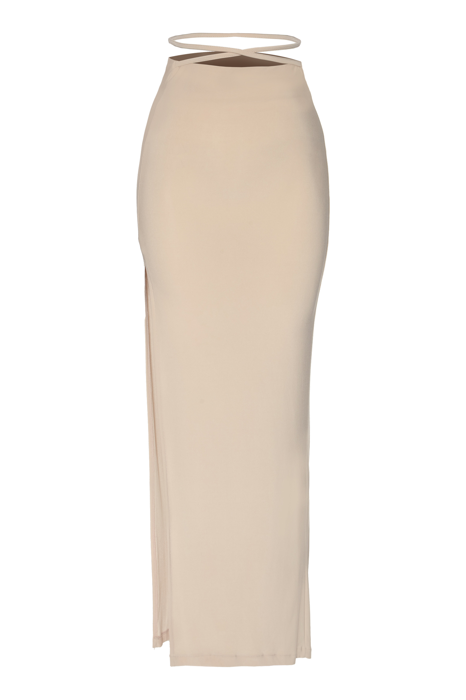 Beige Sendy Uzun Skirt