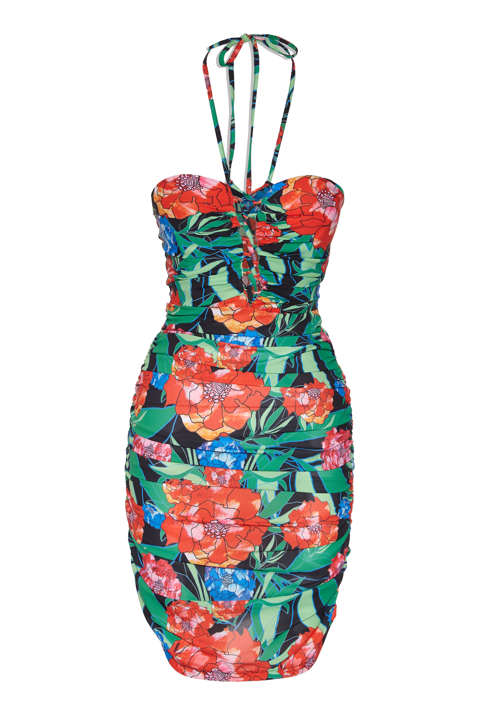 Printed Jessica Sleeveless Mini Dress