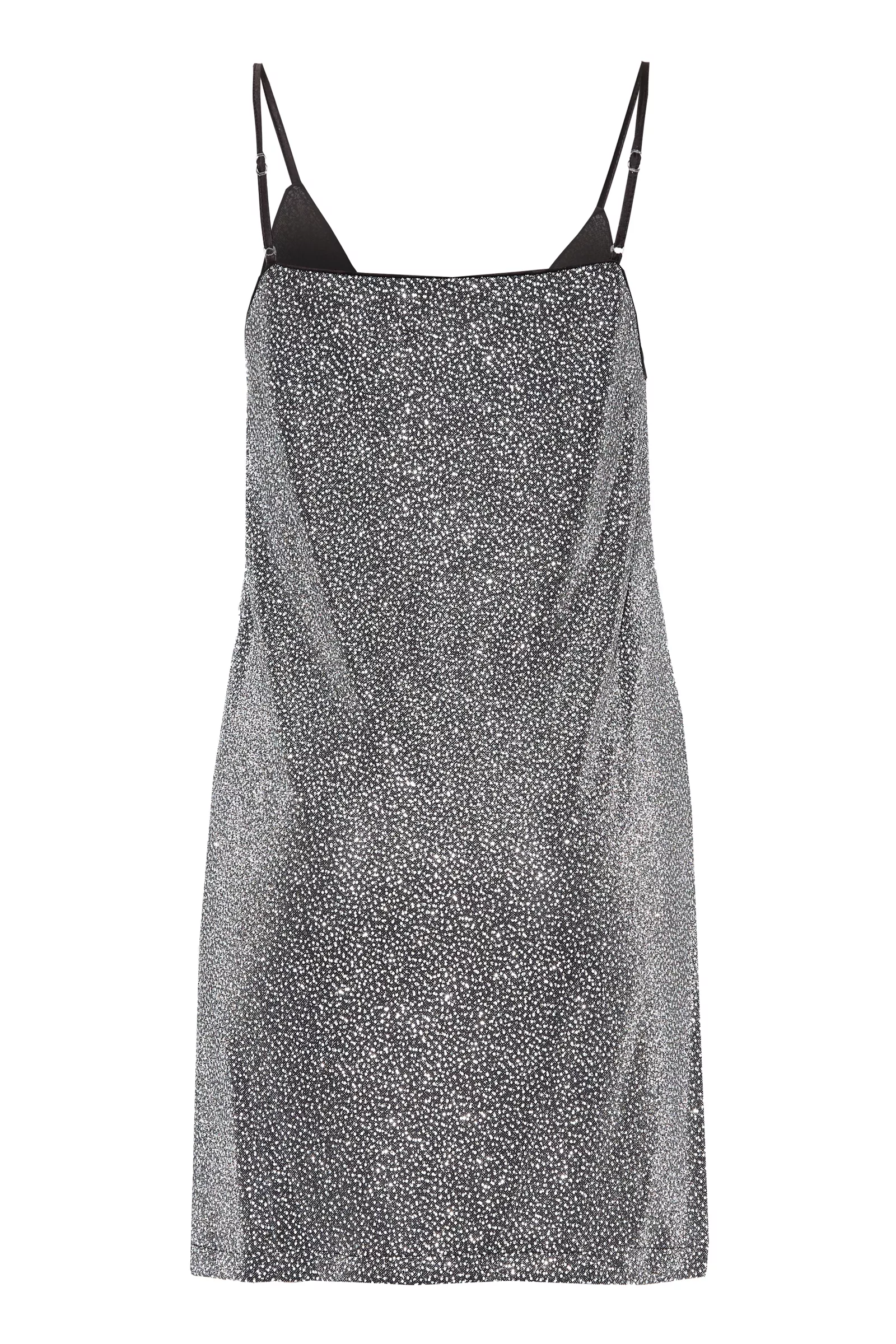 White Sequin Sleeveless Mini Dress